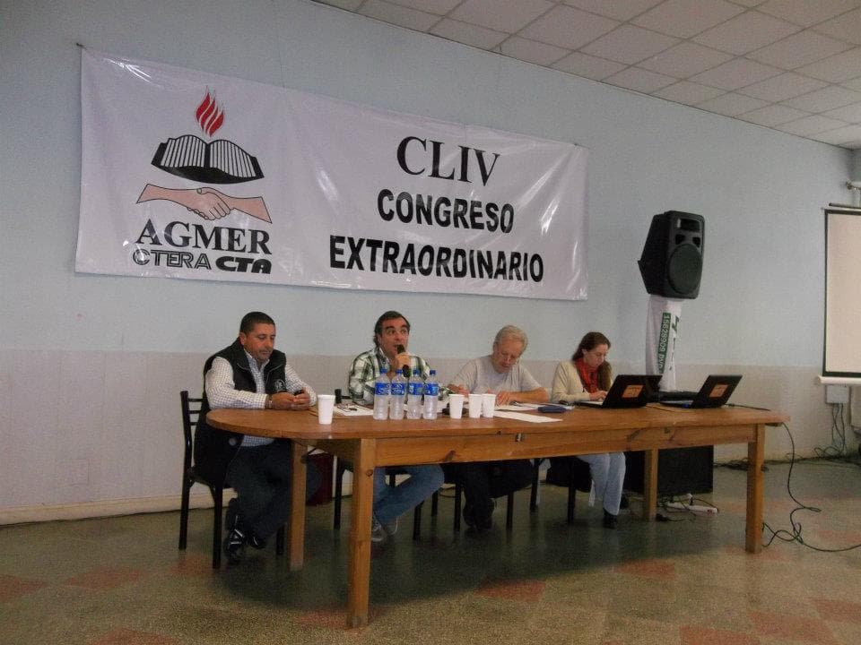 Congreso extraordinario: Lista única de AGMER para elecciones del CGE