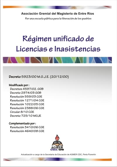 Reedición: Régimen de licencias e inasistencias