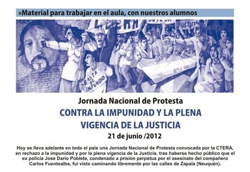 Jornada Nacional de Protesta: Material para trabajar en el aula
