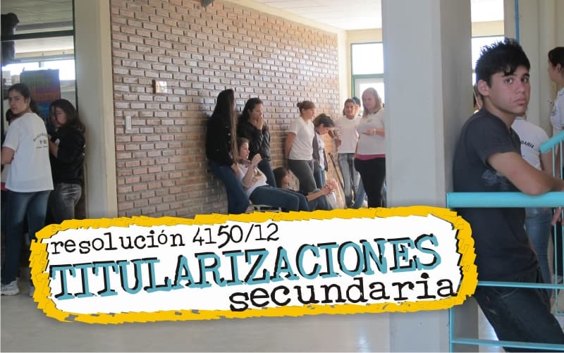 Un logro más. Titularizaciones para docentes de Educación Secundaria