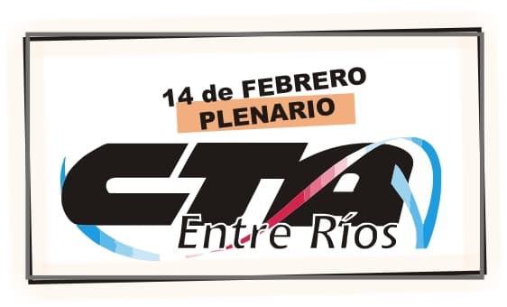 14 de febrero: Plenario de CTA Entre Ríos