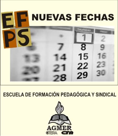 Cursos de la Escuela de Formación: fechas de abril