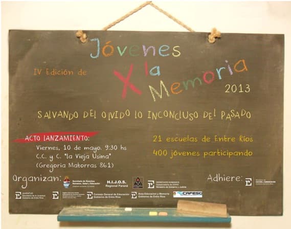 Se lanza una nueva edición del Programa Jóvenes x la Memoria