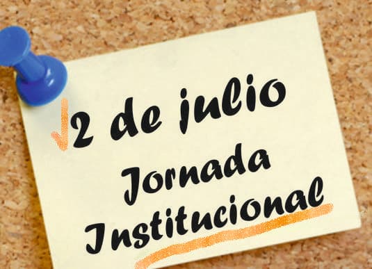 La jornada institucional del 2 de julio es de TURNO COMPLETO
