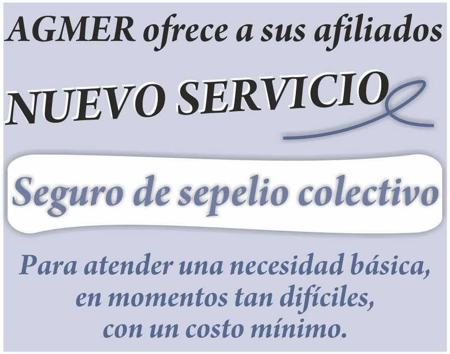 Seguro de sepelio colectivo para los afiliados de AGMER