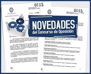 Concurso de oposición: nuevo cronograma