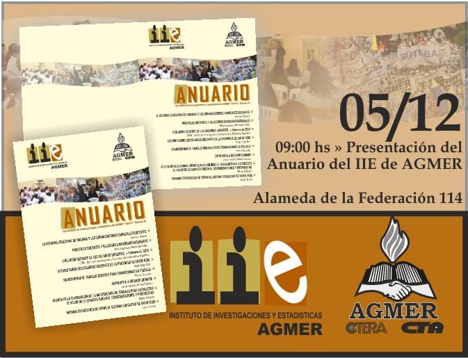 El Instituto de Investigaciones y Estadísticas de AGMER presenta su Anuario 2013