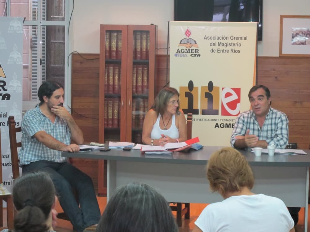 Secretarios de Educación de AGMER trabajaron sobre el programa de Formación “Nuestra Escuela”