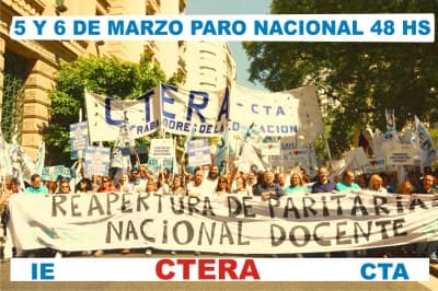 Con un acatamiento de más del 90% se lleva adelante el paro nacional de CTERA