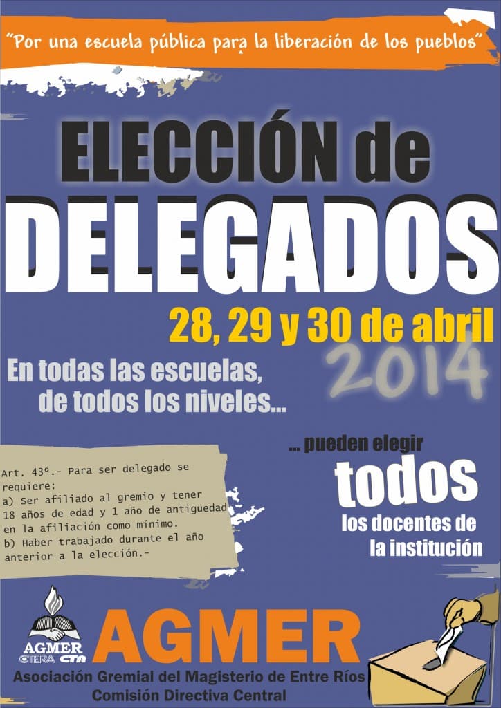 Elección de Delegados de escuela