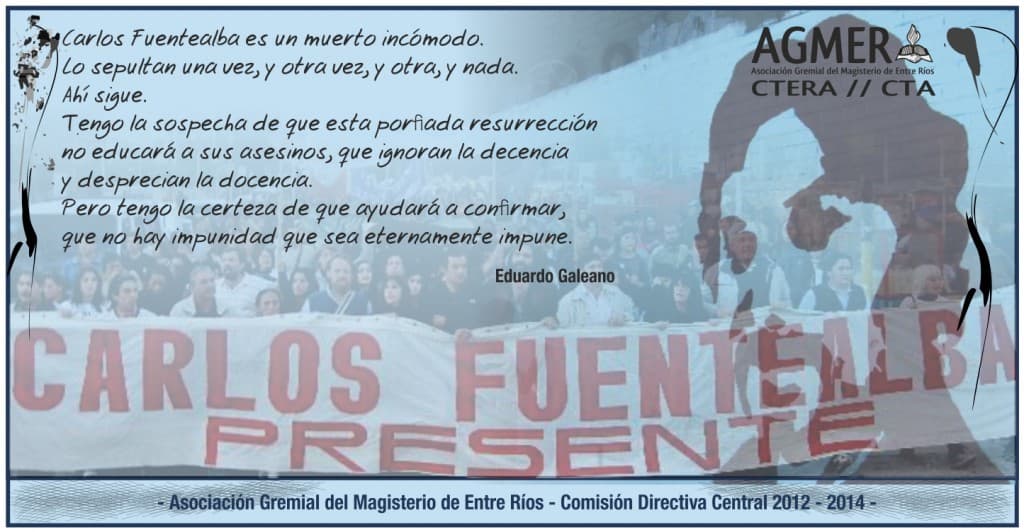 A siete años del asesinato de Carlos Fuentealba