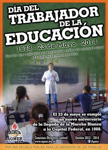 23 de Mayo: Día del Trabajador de la Educación