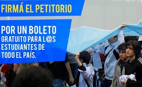 Petitorio por el Boleto Educativo Nacional