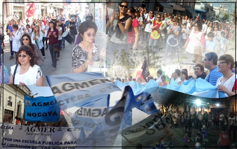 El paro docente se expresó con fuerza en toda la provincia