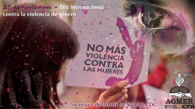 25 de noviembre » Día de la no violencia contra la mujer