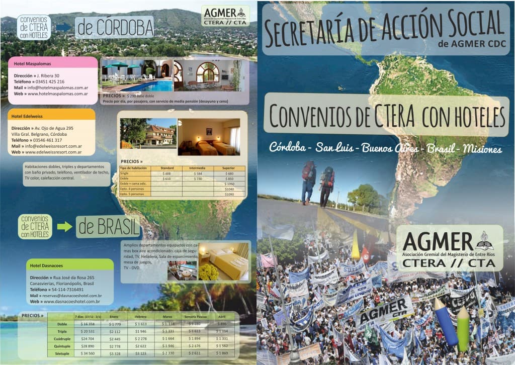 Convenios de CTERA con Hoteles
