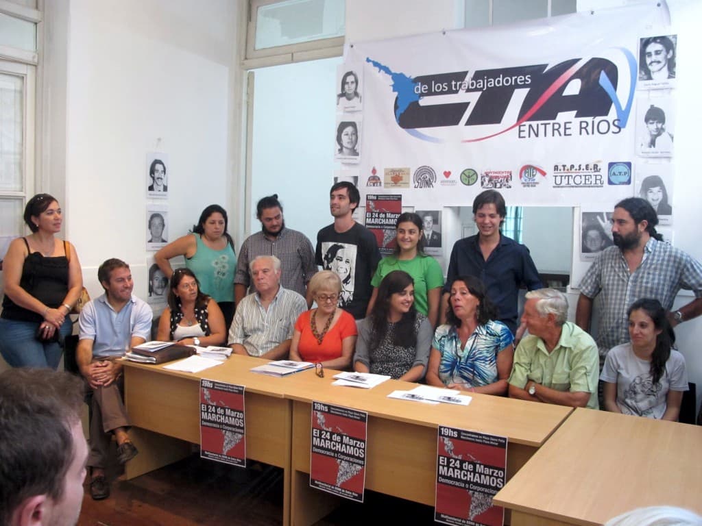 La Multisectorial de DD.HH. convocó a marchar masivamente este 24 de marzo