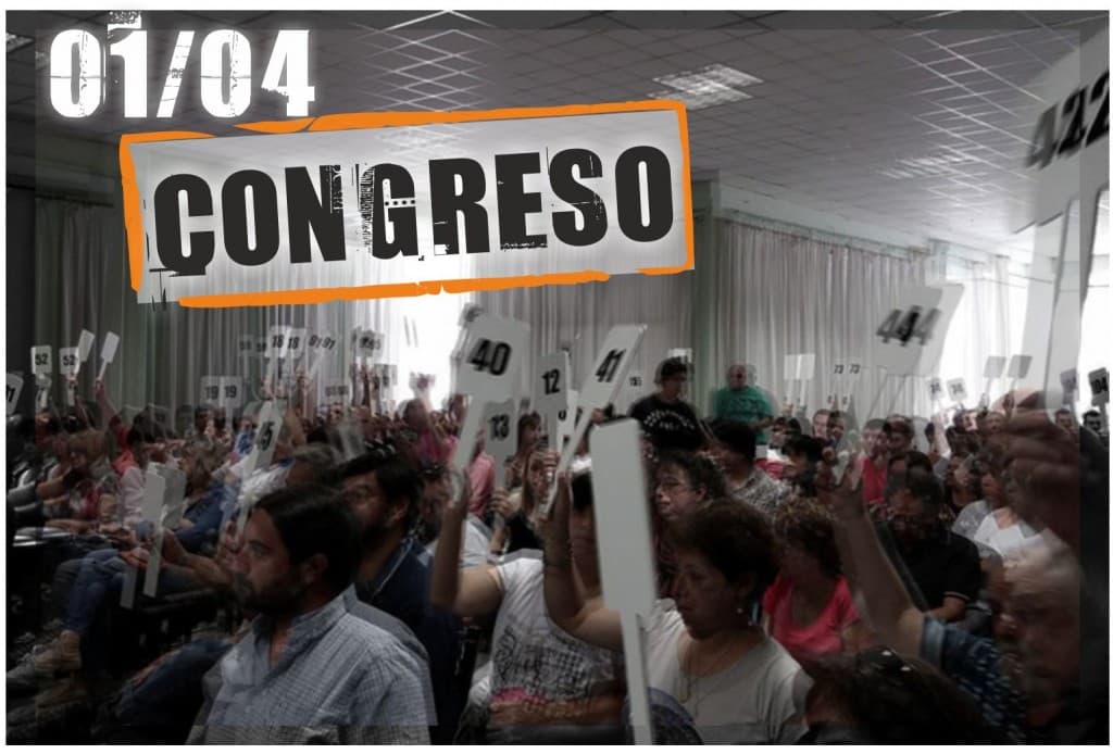Congreso de AGMER en Colón