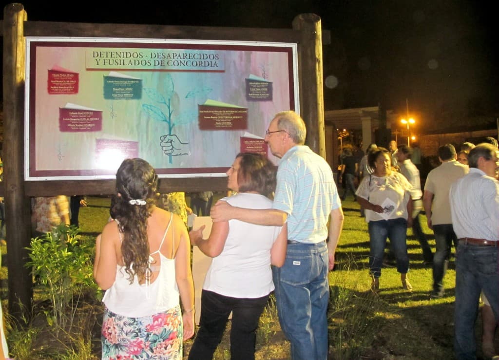 Se inauguró el Paseo de la Memoria en Concordia