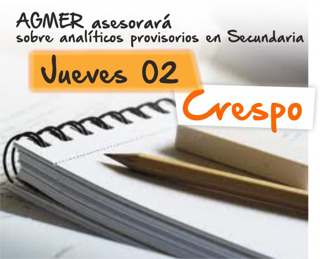 Asesoramiento sobre analíticos provisorios » Cronograma para jueves 02