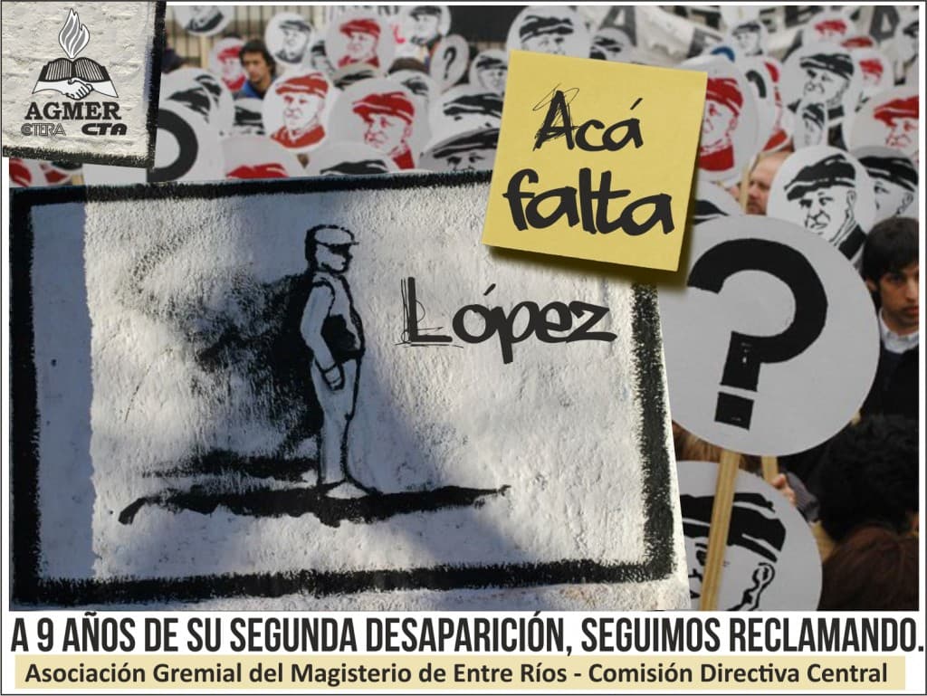 A nueve años de la desaparición de Jorge Julio López