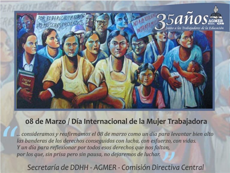 08 de marzo » Día Internacional de la Mujer Trabajadora