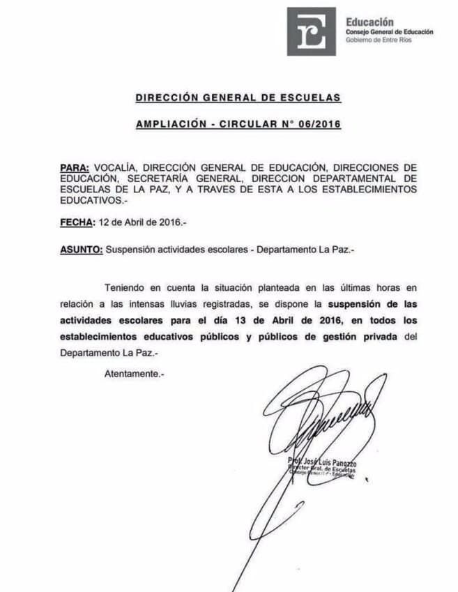 Se suspenden las actividades en escuelas de La Paz este miércoles 13