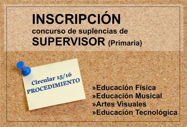 Concurso de Suplencias de Supervisor – Procedimiento