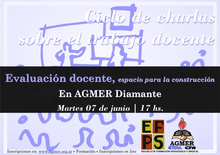 Charla taller sobre Evaluación docente, en Diamante