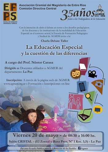 Charla sobre «La Educación Especial y la cuestión de las diferencias»