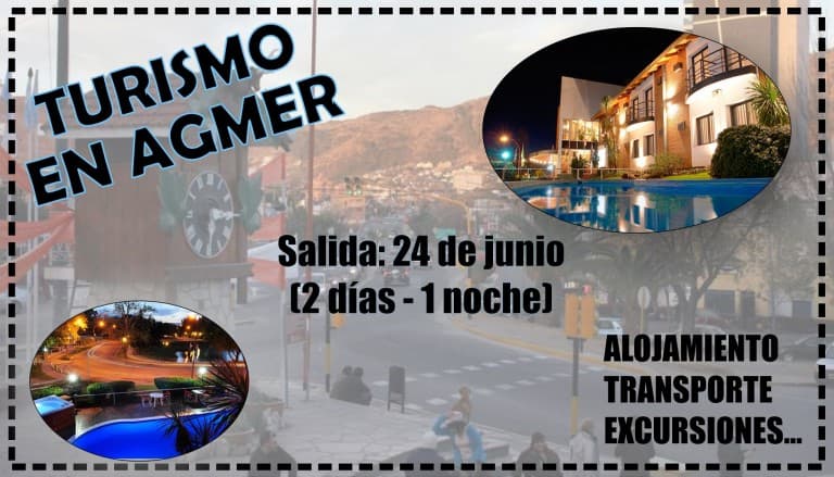 Turismo en AGMER: Carlos Paz, para docentes