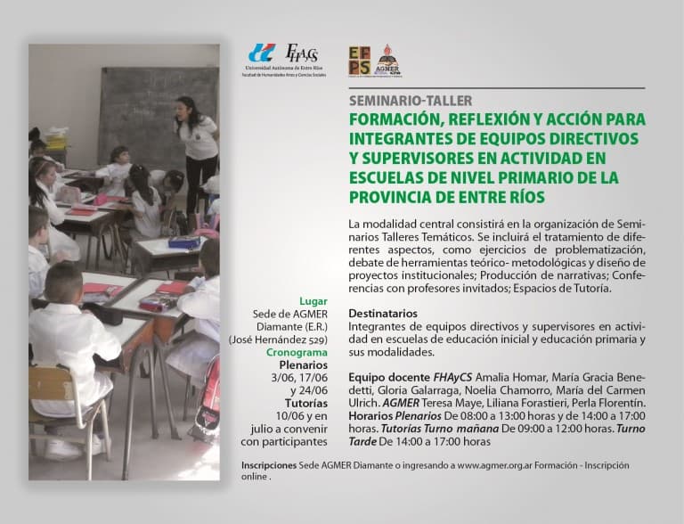 Seminario taller para equipos directivos y supervisores de escuelas primarias