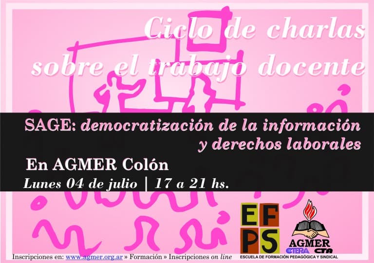 En Colón y Uruguay » Jornada «SAGE: democratización de la información y derechos laborales»