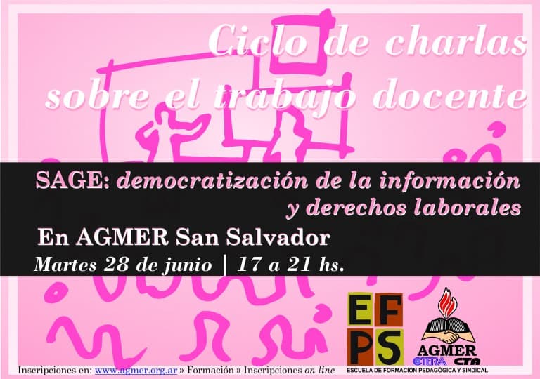 Jornada «SAGE: democratización de la información y derechos laborales» en San Salvador