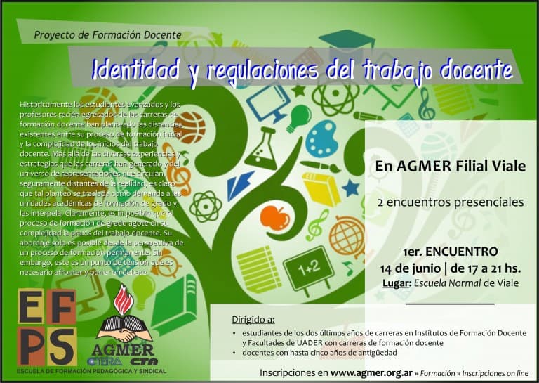 Comienza en Viale el proyecto de formación “Identidad y regulaciones del trabajo docente”