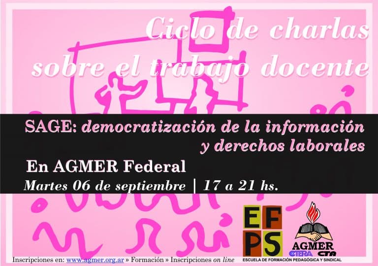 Jornada de formación docente sobre SAGE en Gualeguay, Federal y Gualeguaychú