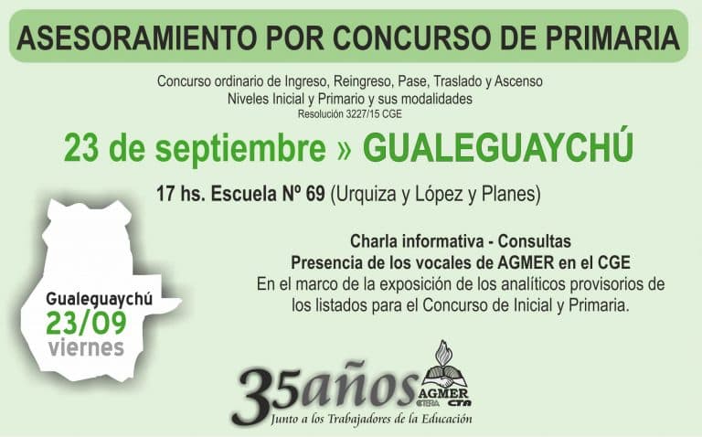 Gualeguaychú » Asesoramiento por Concurso de Primaria