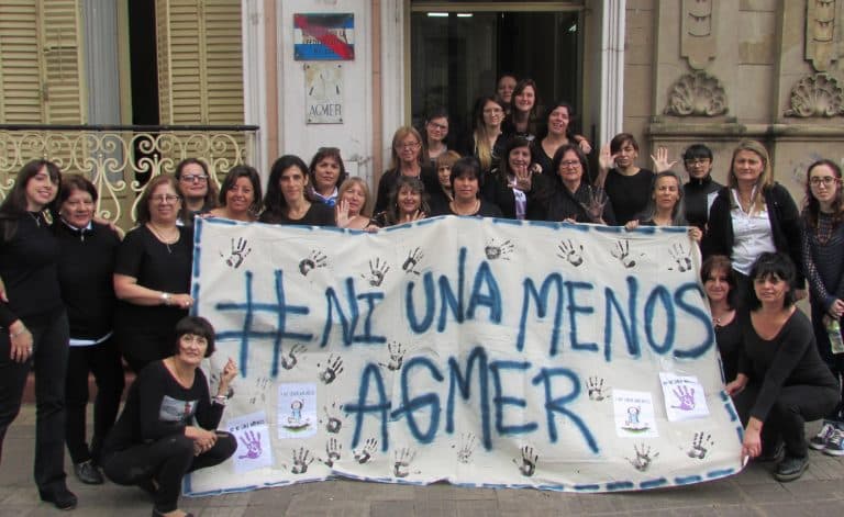 La jornada de sensibilización en AGMER Central » #VIVASNOSQUEREMOS
