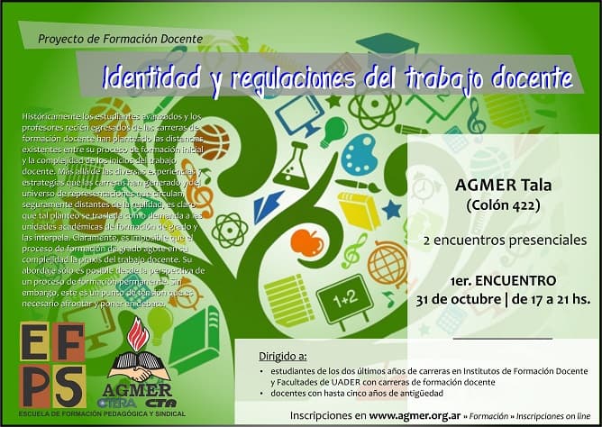 Comienza en Tala el curso Identidad y regulaciones del trabajo docente