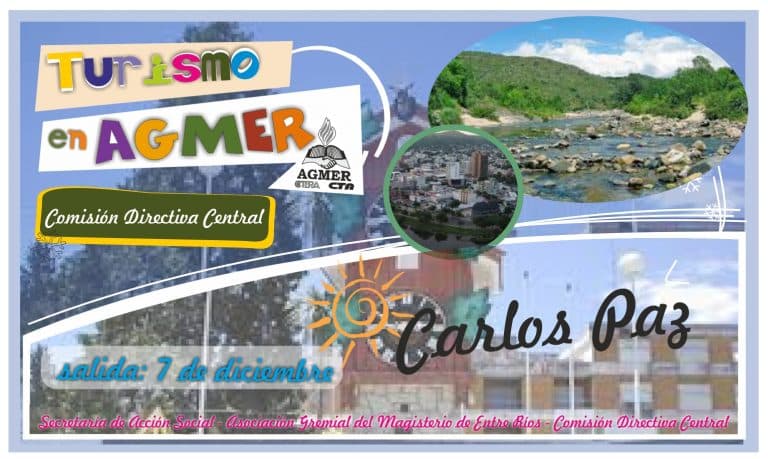 Nueva propuesta de Turismo en AGMER: Villa Carlos Paz
