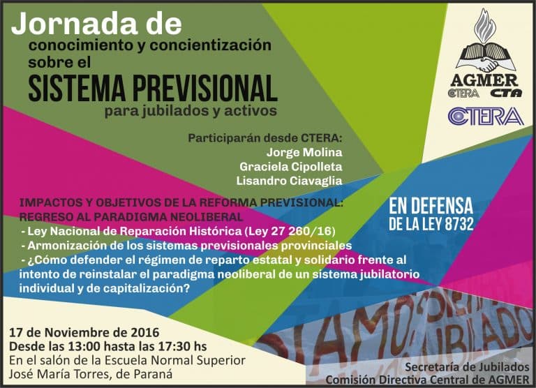 Jornada provincial sobre Sistema Previsional