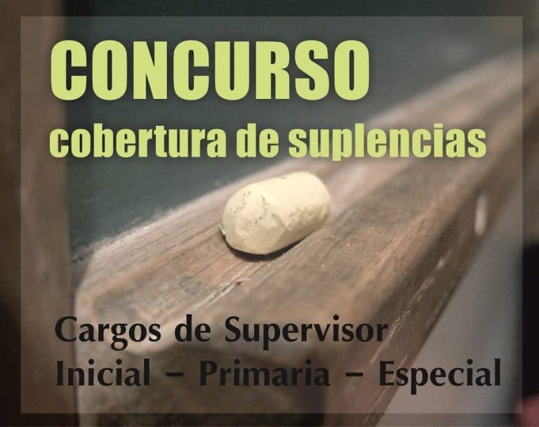 Concurso de suplencias: Supervisores de Inicial, Primaria y Especial