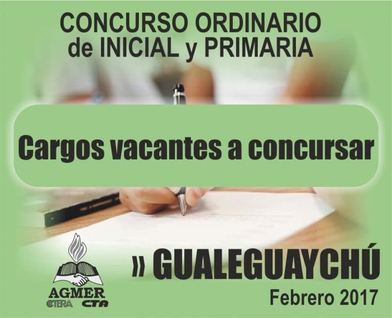 Concurso en Gualeguaychú: Resolución de cargos vacantes y ampliatorias