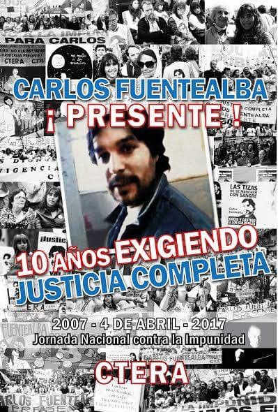Acto homenaje a 10 años del asesinato de Fuentealba