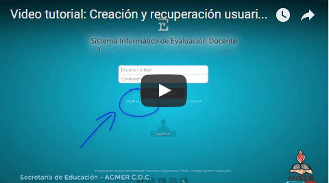 Video tutorial: Creación y recuperación usuario SIED