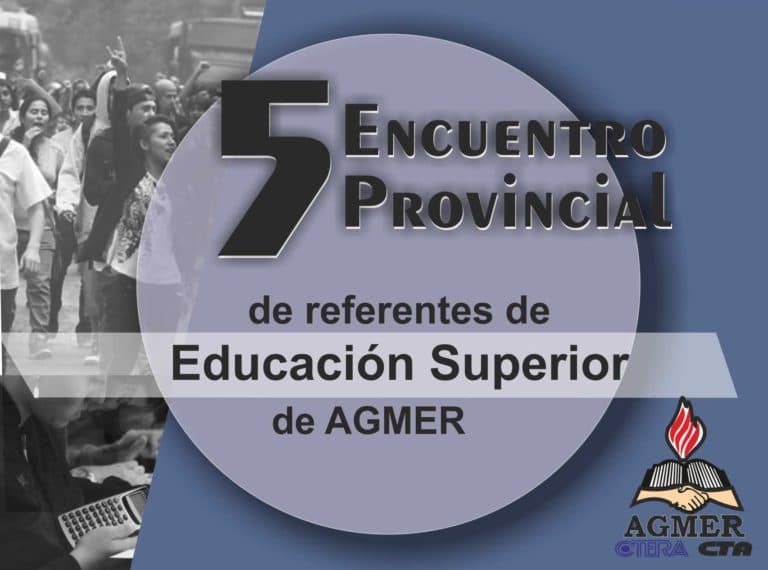Informe del V Encuentro de referentes de Educación Superior de AGMER