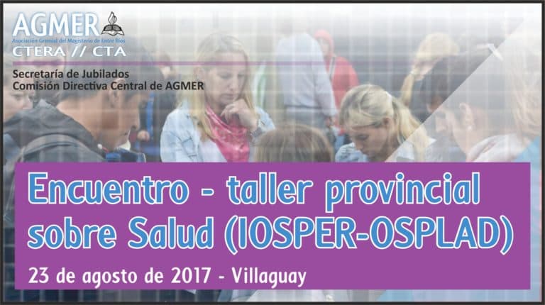 Encuentro-Taller provincial sobre Salud (IOSPER-OSPLAD) en Villaguay