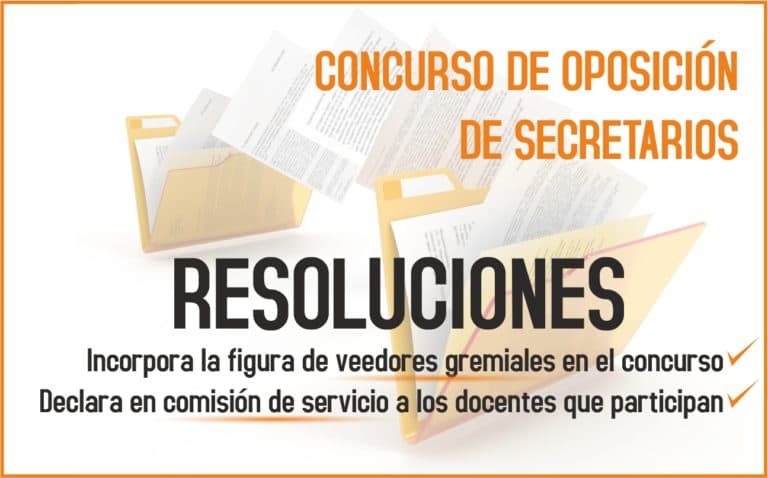Dos nuevos logros de AGMER en el marco del Concurso de Oposición de Secretarios