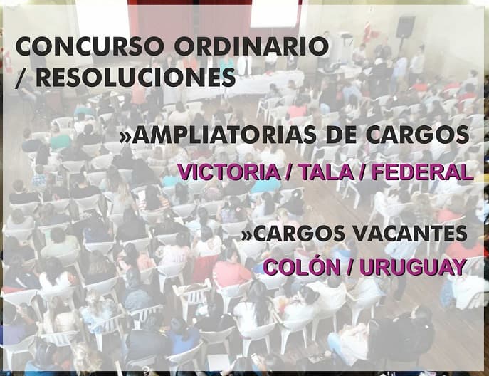 Nuevas resoluciones que aprueban y modifican nóminas de cargos
