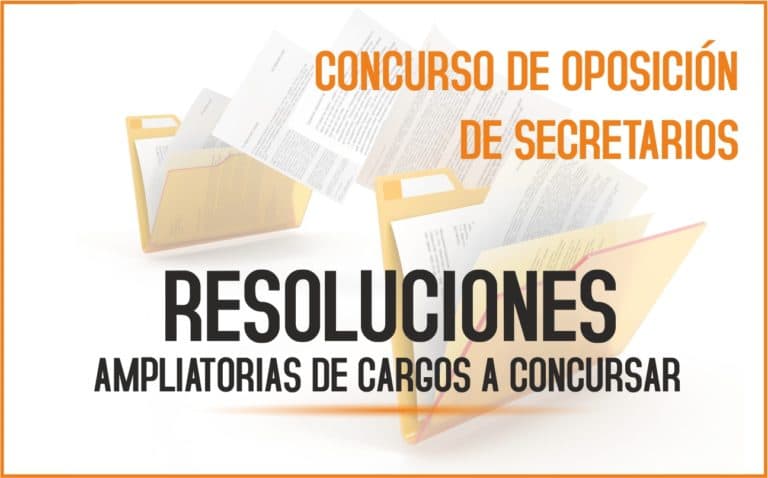 Resoluciones ampliatorias de cargos a concursar